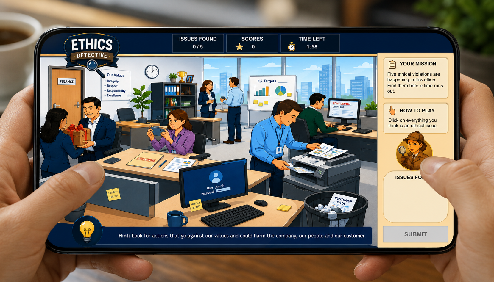 Ethics Detective — Course Mockup