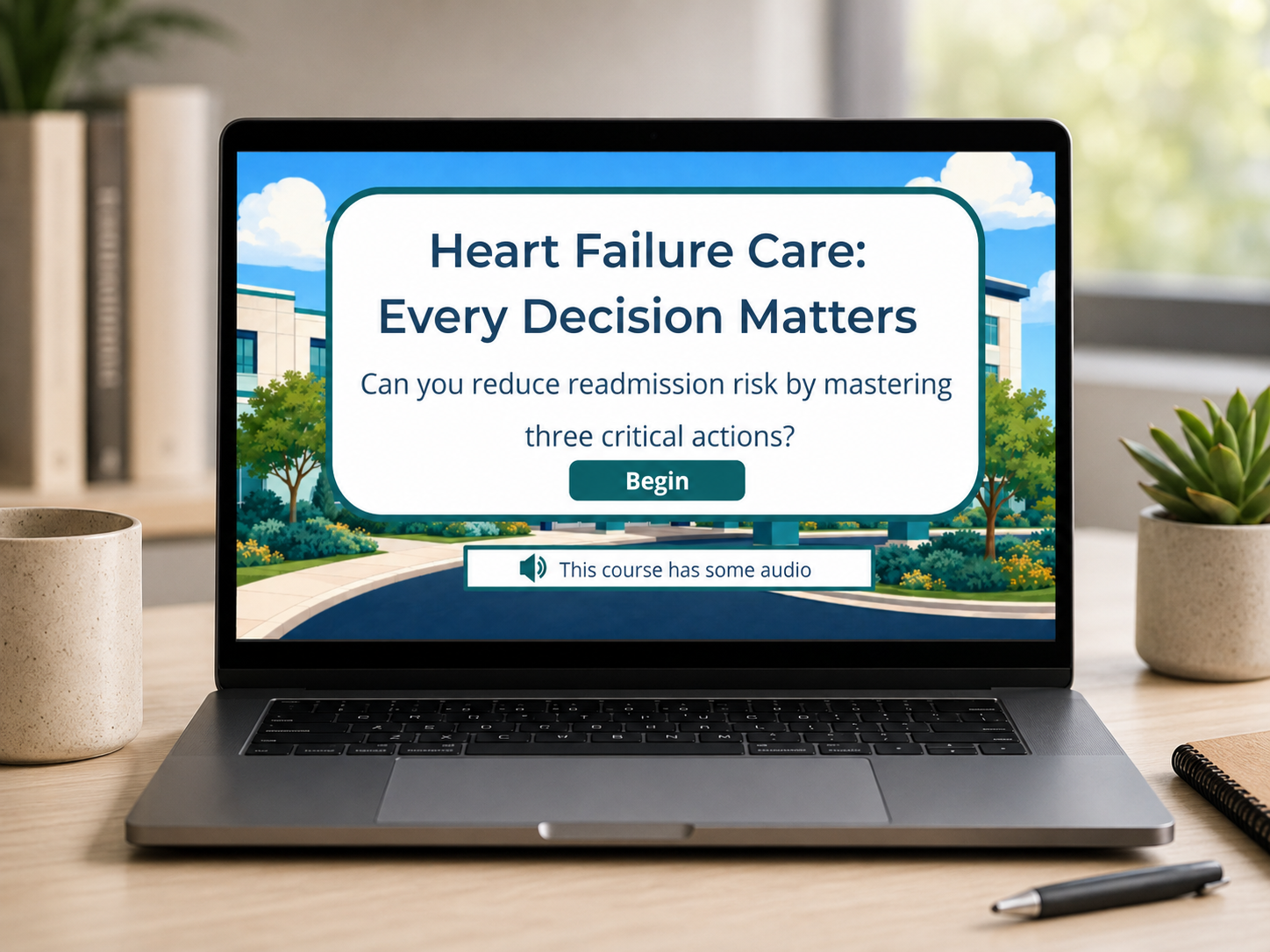 Heart Failure Care: Every Decision Matters — Course Mockup Display
